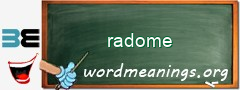 WordMeaning blackboard for radome